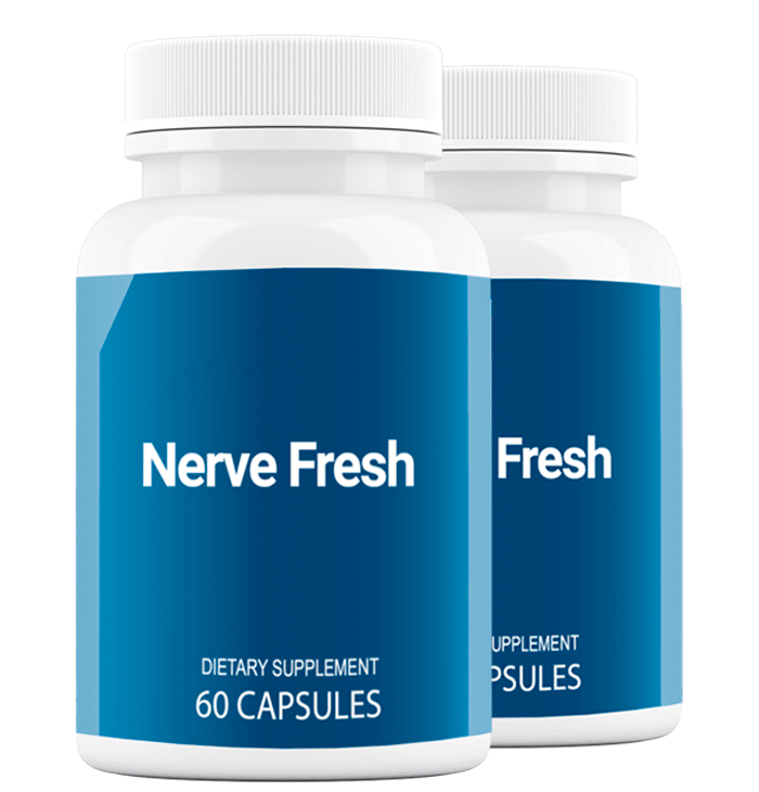 Two bottles of Nerve Fresh nerve support supplement